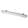 Poignée de meuble en T GoodHome Armel aluminium effet chromé gris l.190mm x l.17mm x H. 30mm entraxe 128mm