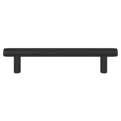 Poignée de meuble en T GoodHome Irus acier mat noir l.168mm x l.12mm x H. 35mm entraxe 128mm