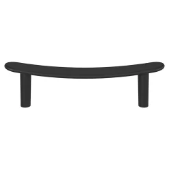 Poignée de meuble en T GoodHome Meham mat noir l.130mm x l.20mm x H. 34mm entraxe 96mm