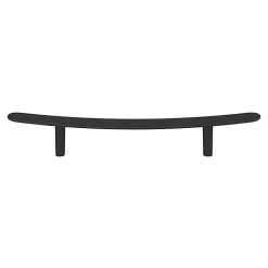 Poignée de meuble en T GoodHome Meham mat noir l.220mm x l.20mm x H. 35mm entraxe 128mm