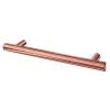 Poignée de meuble en T GoodHome Dizel acier doré l.168mm x l.12mm x H. 35mm entraxe 128mm