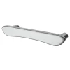 Poignée de meuble en T GoodHome Armel aluminium effet chromé gris l.120mm x l.17mm x H. 30mm entraxe 96mm