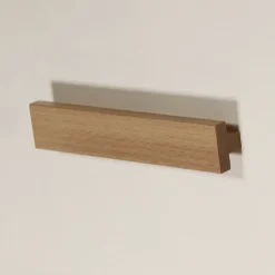 Poignée de meuble en T Kadoréel bois mat l.X h. Entraxe 128mm