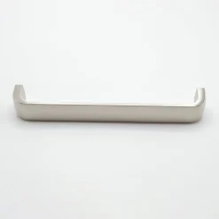 Poignée de meuble en zamac E 160 mm NICKELÉ BROSSÉ