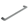 Poignée de meuble en zamac finition chrome mat e 320 mm avec vis incluses