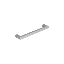 Poignée de meuble en zamac finition chrome brillant e 128 mm avec vis incluses