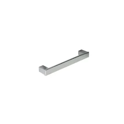 Poignée de meuble en zamac finition chrome brillant e 96 mm avec vis incluses