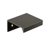 Poignée de meuble entraxe 32 mm ext.50mm aluminum noir mat lot de 24 piéces
