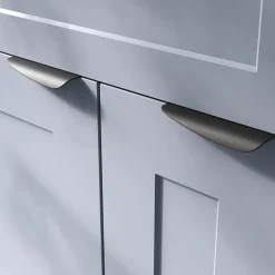 Poignée de meuble Incurvé GoodHome Mehaban mat noir l.120mm x l.44mm x H. 13mm entraxe 96mm