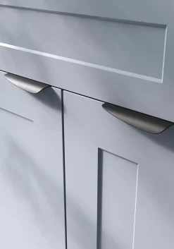Poignée de meuble Incurvé GoodHome Mehaban mat noir l.120mm x l.44mm x H. 13mm entraxe 96mm