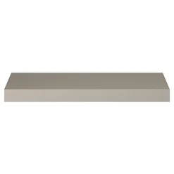 Poignée de meuble Incurvé GoodHome Skej aluminium effet nickel satin gris l.120mm x l.19mm x H. 35mm entraxe 96mm