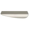 Poignée de meuble Incurvé GoodHome Mehaban effet satin gris l.120mm x l.44mm x H. 13mm entraxe 96mm