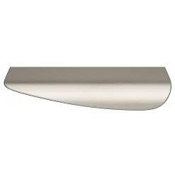 Poignée de meuble Incurvé GoodHome Mehaban effet satin gris l.120mm x l.44mm x H. 13mm entraxe 96mm