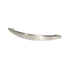 Poignée de meuble nœud Diss effet nickel satin gris l.158mm x l.20mm x H. 27mm entraxe 128mm