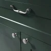 Poignée de meuble nœud GoodHome Kilhog effet étain satin gris l.143mm x H. 35mm entraxe 128mm