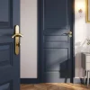 Poignée de meuble nœud GoodHome Ruis effet laiton doré l.148mm x l.20mm x H. 38mm entraxe 128mm