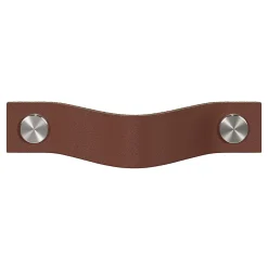 Poignée de meuble nœud GoodHome Hezo marron foncé l.12.3cm x h.2.4cm x p.2.1cm