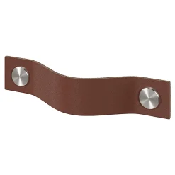 Poignée de meuble nœud GoodHome Hezo marron foncé l.12.3cm x h.2.4cm x p.2.1cm
