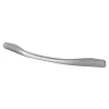 Poignée de meuble nœud GoodHome Ruis effet chromé gris l.169mm x l.10mm x H. 25mm entraxe 128mm