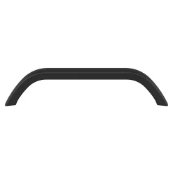 Poignée de meuble nœud GoodHome Irvil aluminium mat noir l.142mm x l.12mm x H. 30mm entraxe 128mm