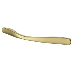 Poignée de meuble nœud GoodHome Ruis effet laiton doré l.137mm x l.10mm x H. 25mm entraxe 96mm