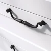 Poignée de meuble nœud GoodHome Kilhog mat noir l.143mm x H. 35mm entraxe 128mm