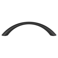 Poignée de meuble nœud GoodHome Primel mat noir l.114mm x l.11mm x H. 27mm entraxe 96mm