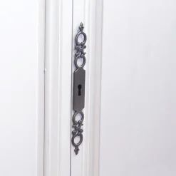 Poignée de meuble Rohan effet étain satin gris l.141mm x H. 16mm entraxe 128mm