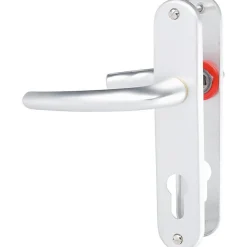 Poignée de porte d'entrée - San diego - Hoppe Et Cie - Gris argent - Clé I - 165 mm