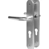Poignée de porte d'entrée - San diego - Hoppe Et Cie - Gris argent - Clé I - 195 mm