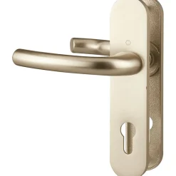 Poignée de porte d'entrée - Tokyo - Hoppe Et Cie - Beige ivoire - Clé I - 195 mm