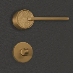 Poignée de porte design à condamnation finition aspect bronze Gulia - KATCHMEE