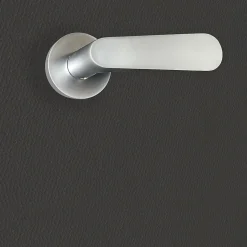Poignée de porte design finition aspect chrome mat Regina - KATCHMEE