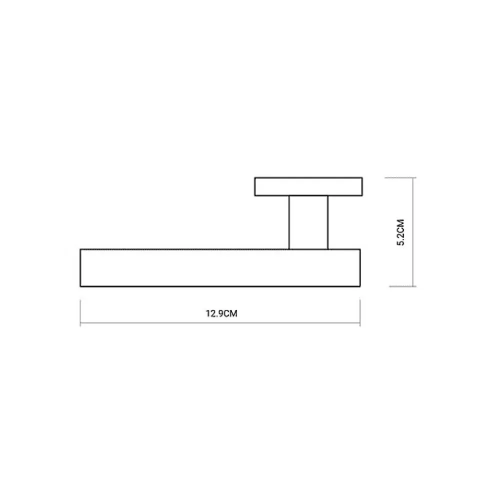 Poignée de porte design finition aspect chrome brillant Nelia - KATCHMEE