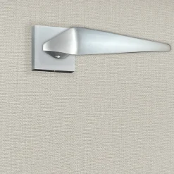 Poignée de porte design finition aspect chrome mat Sofia - KATCHMEE