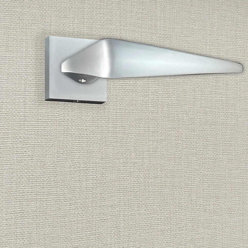 Poignée de porte design finition aspect chrome mat Sofia - KATCHMEE