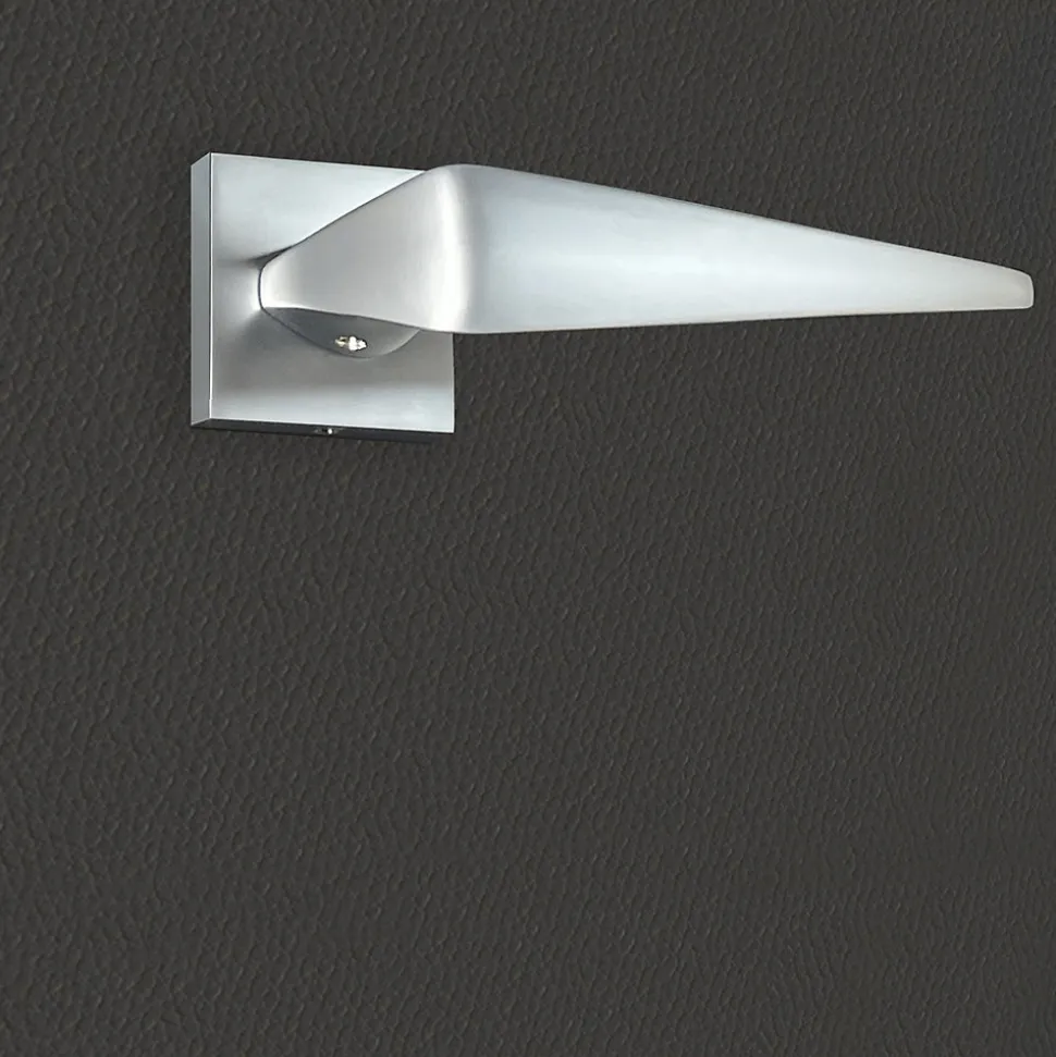 Poignée de porte design finition aspect chrome mat Sofia - KATCHMEE