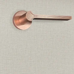 Poignée de porte design finition aspect or rose Cristina - KATCHMEE