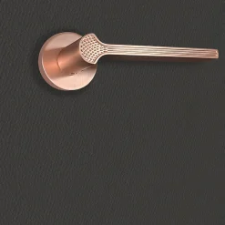Poignée de porte design finition aspect or rose Cristina - KATCHMEE