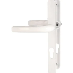 Poignée de porte fenêtre - Tokyo - Hoppe Et Cie - Blanc - Clé I - 195 mm - Carré de 8 mm - Épaisseur de porte : 58 à 67 mm