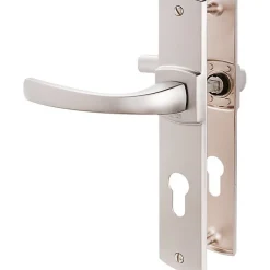 Poignée de porte intérieure - Muze - Vachette - Gris argent - Condamnation - 165 mm