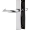 Poignée de porte intérieure - Bercy - Vachette - Gris argent - Bec de cane - 195 mm