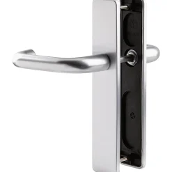 Poignée de porte intérieure - Bercy - Vachette - Gris argent - Bec de cane - 195 mm