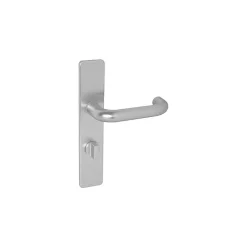 Poignée de porte intérieure - Bercy - Vachette - Gris argent - Bec de cane - 195 mm