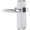 Poignée de porte intérieure - Budget - Vachette - Gris argent - Bec de cane - 165 mm