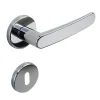 Poignée de porte intérieure sur rosace Zamac chrome brillant Avec ressort de rappel Hardwarexchange