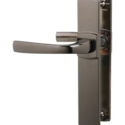 Poignée de porte intérieure - Muze - Vachette - Diamant noir - Bec de cane - 195 mm