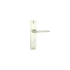 Poignée de porte intérieure - Riviera - Vachette - Beige ivoire - Condamnation - 195 mm