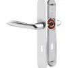 Poignée de porte intérieure - Verona - Hoppe Et Cie - Gris argent - Clé L - 195 mm