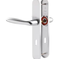 Poignée de porte intérieure - Verona - Hoppe Et Cie - Gris argent - Clé L - 195 mm